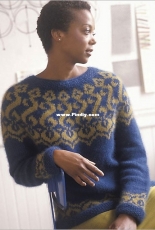 Moorish Patterned Pullover by Norah Gaughan - Russian translated