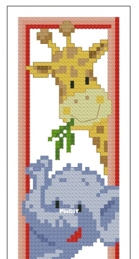 Vervaco 17.520 Bookmark Wild Animals XSD