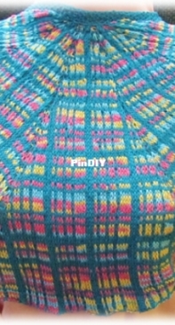Plaid Happy Shawlette by Deborah Tomasello-Free