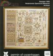 Permin Lft158406 Sampler 1663 Nederlands openlucht Museum Arnhem in XSD