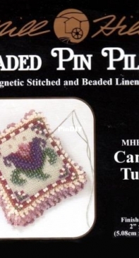 Mill Hill Beaded Pin Pillow MHBPP5 Cameo Tulip