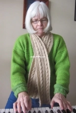 Pozo Cable Scarf by Mary Pozo-Free