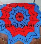 Gail E and Wendy G - Superhero Dreamcatcher afghan