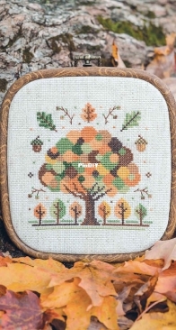 Pigeon Coop Designs - The Mighty Oak from Cross-Stitch in the Forest PCS + XSD