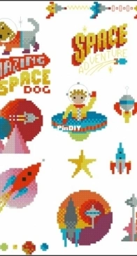 50 Retro Sci-Fi by Emma Congdon from Cross Stitch Crazy 255 PCS + XSD