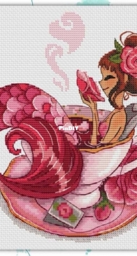 Thread And Needle Designs - Mermaid Gatherings - Rose Tea by Anastasia Fedorova
