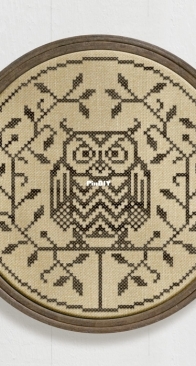 Modern Folk Embroidery - Dark Crosses - The Cranky Owl  XSD + PCS
