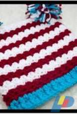 Newborn Knots- Amanda Chapman- Textured Striped Baby Hat