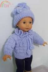 Pom-Pom Princess Set for 18"inch Doll- Jacknitss Design