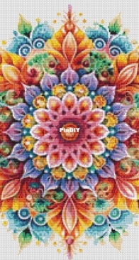 CountingtheStars  - Colour Burst Mandala by Rebecca Heslop