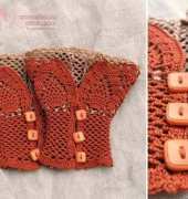 Hypericumfragile -Open work layered cuffs