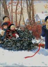 HAED HAESAK11268 Christmas Tree Harvest by Sandra Kuck