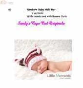 Sandys Cape Cod Originals - Newborn Baby Halo Hat