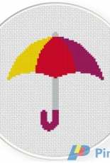 Daily Cross Stitch - Cute Umbrella