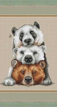 Three bears by Jeanne Dick