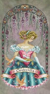 Bella Filipina Cross Stitch Design - BF056 The Glass Slipper by Aldrin Jay C Parilla