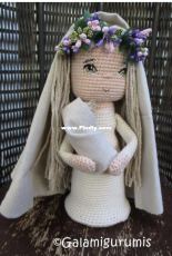 Galamigurumis - Gala Rebes - Virgin of the Linen - Spanish - Free