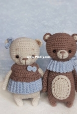 GurumiLand - Nadya Pavlova - Tolly the bear  and Molly the bear