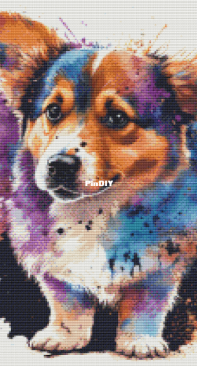 Colorful Corgi By Vanesa Morales