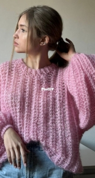 kuzo.knits - The Fluffy Sweater/Dress/Crop-Top  - English