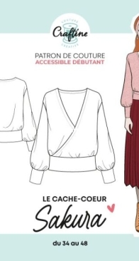 Craftine - La Cache Coeur Sakura - Size 34-48 -  French