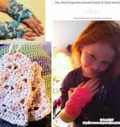 His & Hers Fingerless Gloves (Adult & Child Sizes) Phebe Durand