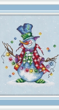 Green Terrace - Snowman by Anna Petunova SAGA