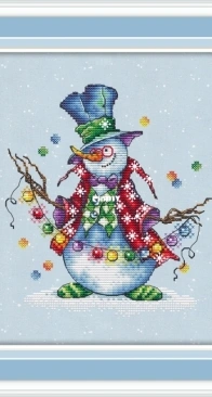 Green Terrace - Snowman by Anna Petunova SAGA