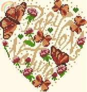 Isabelle Vautier IV 50083 Coeur Papillons Nature