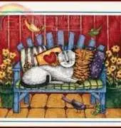 Dimensions 20056 Porch cats
