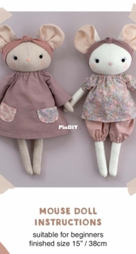 Studio Seren - Mouse Doll with Clothes