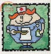 Heritage Stitchcraft Squircles QONT092 - Natalie the Nurse by Peter Underhill