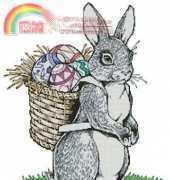 Artecy Cross Stitch - Easter Bunny Carrying Eggs