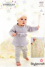 Stylecraft 9526 - Jumper, Hat and Blanket in DK
