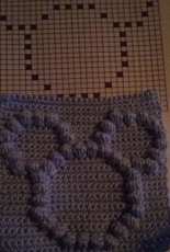 Bubble stitch square mickey