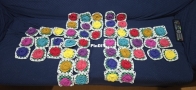 49 flowers for a cardigan