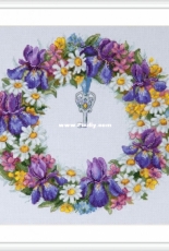 Merejka K-108 Wreath with Irises