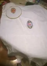 table cloth with eggs