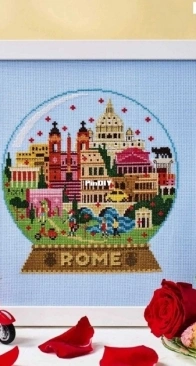 Rome Snow Globe by Emma Congdon from The World of Cross Stitching 372 PCS + XSD