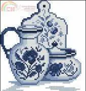 Zolotue Runo HS-004 Blue Set Table set