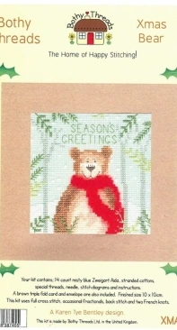 Bothy Threads XMAS3 - Xmas Bear PCS