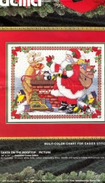Bucilla 83086 Santa On The Rooftop Picture PCS + XSD