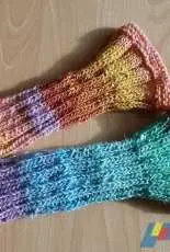We-love-Noro Wrist Warmers by Annette Maass-English,German-Free