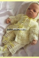 Just Crochet - Heather Davidson - JC32P Four Piece Pram Set