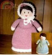 YvonneKnits - Molly, A Topsy Turvy Doll - Knit Toy