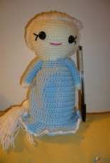 elsa crocheted doll