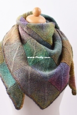 Knit Domino Shawl by Hobbii Design - FREE