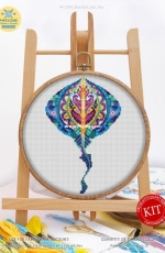 Awesome Pattern Studio - C589 - Mandala Bat Ray PCS+XSD