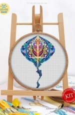 Awesome Pattern Studio - C589 - Mandala Bat Ray PCS+XSD