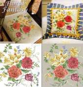 Floral Fantasy by Marie Barber from Just Cross Stitch May-June 2006 XSD
